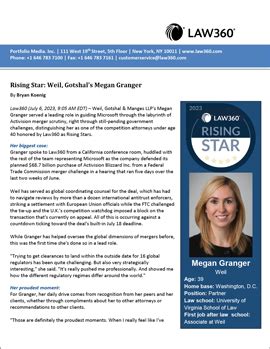 Rising Star: Weils Megan Granger